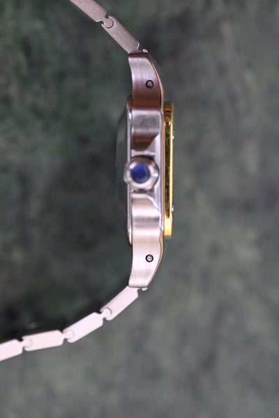 CARTIER カルティエ サントスカレ SMサイズ グレー ゴースト YGコンビ 自動巻