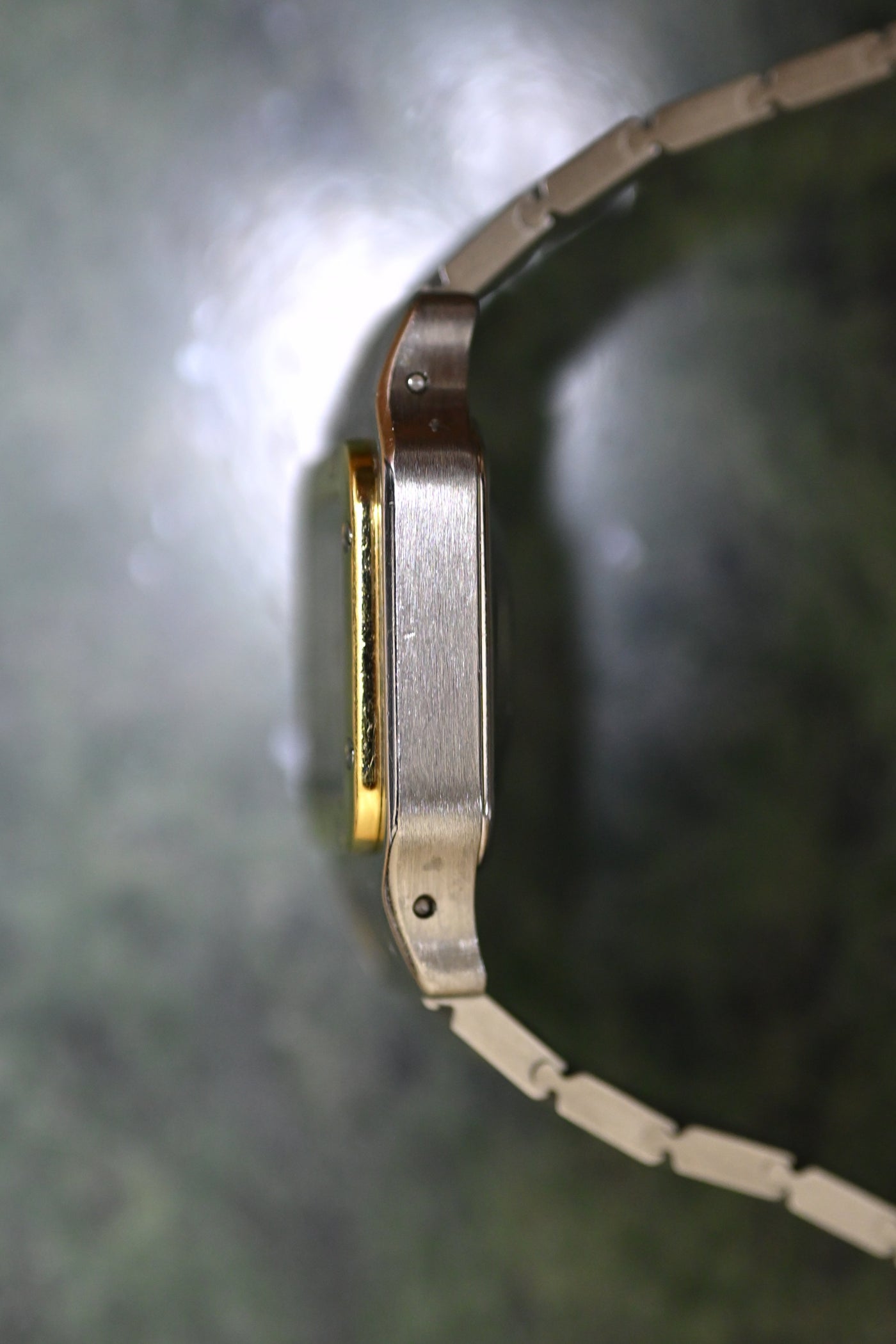 CARTIER カルティエ サントスカレ SMサイズ グレー ゴースト YGコンビ 自動巻