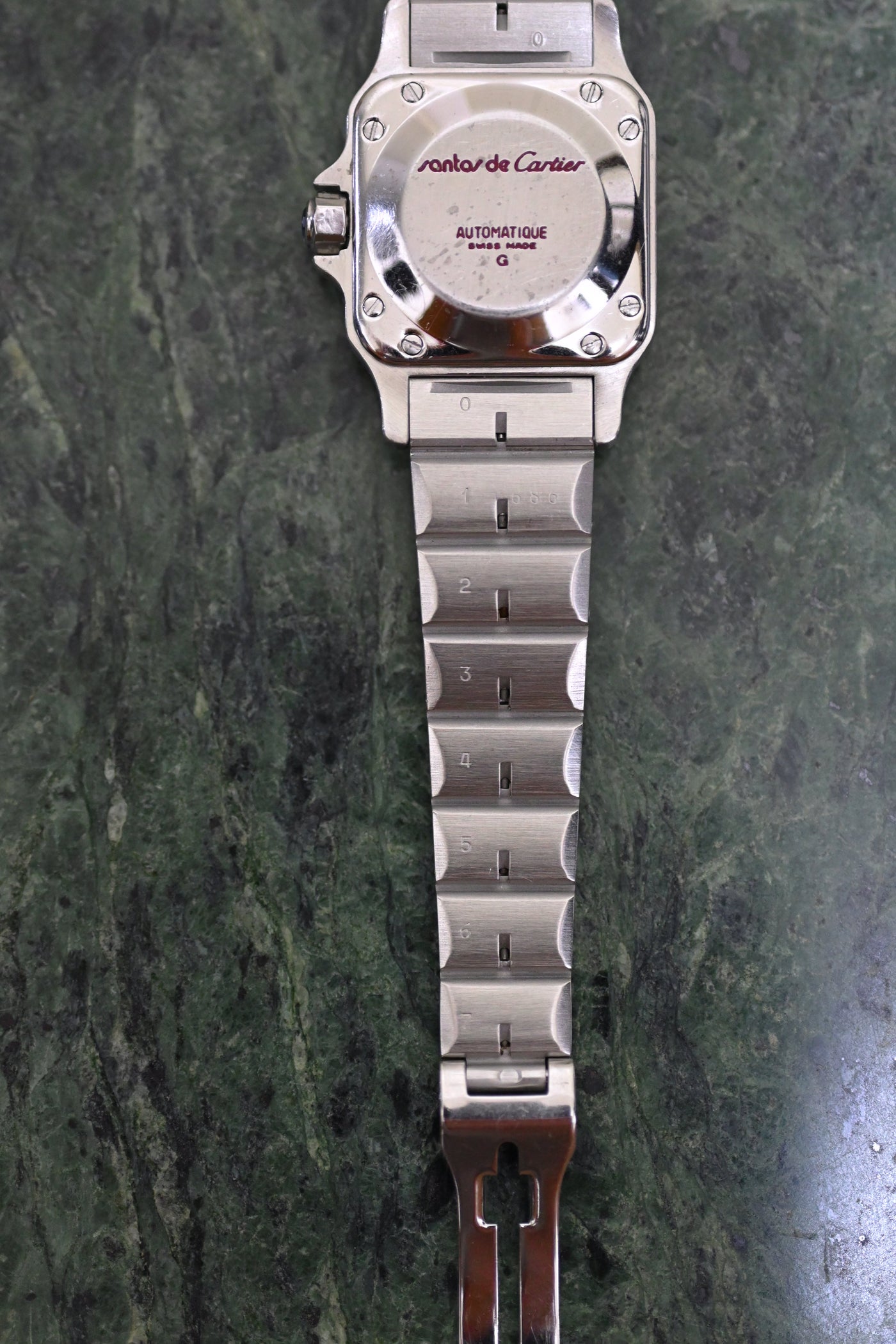 CARTIER カルティエ サントスカレ SMサイズ グレー ゴースト YGコンビ 自動巻