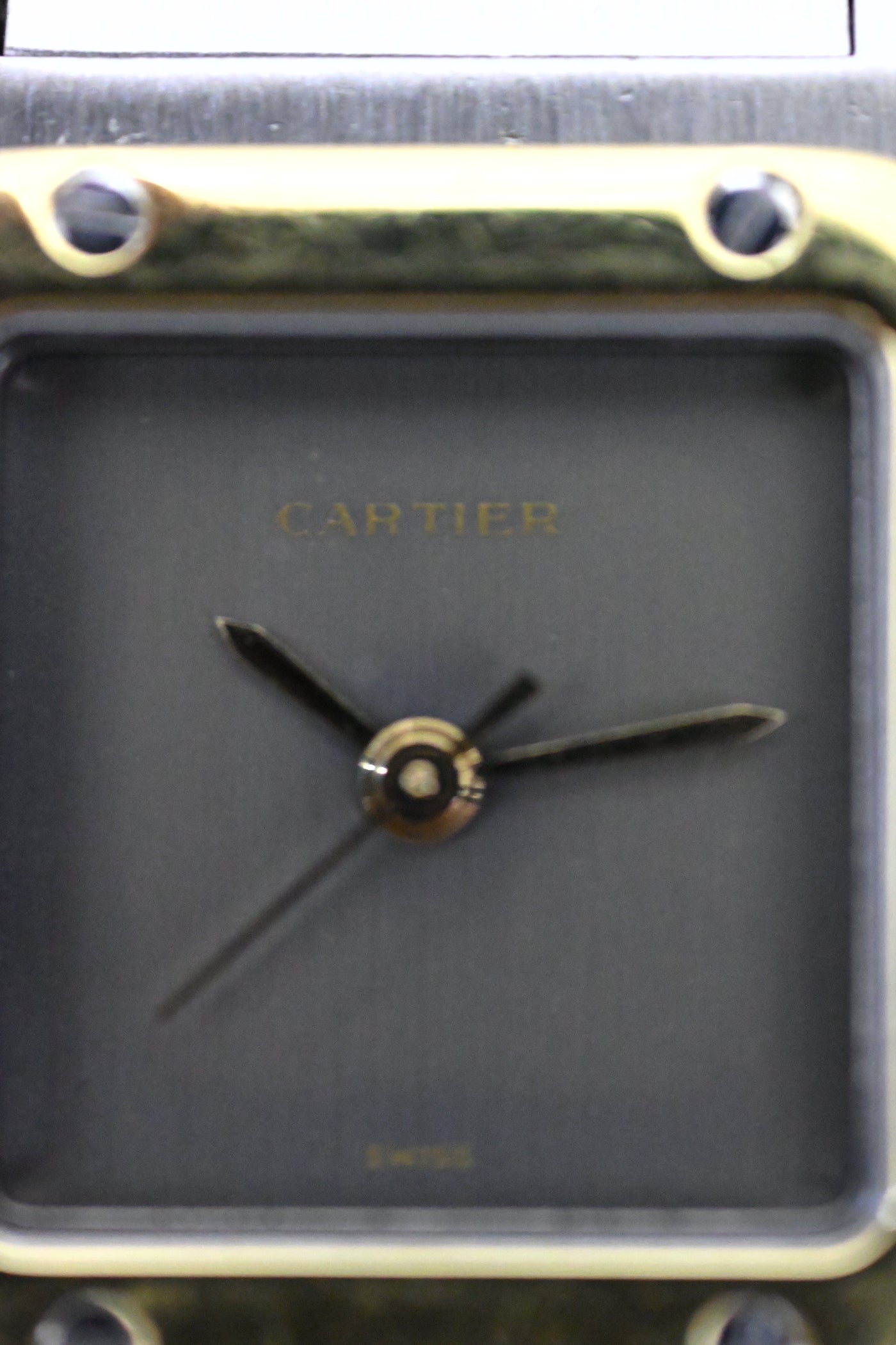 CARTIER カルティエ サントスカレ SMサイズ グレー ゴースト YGコンビ 自動巻
