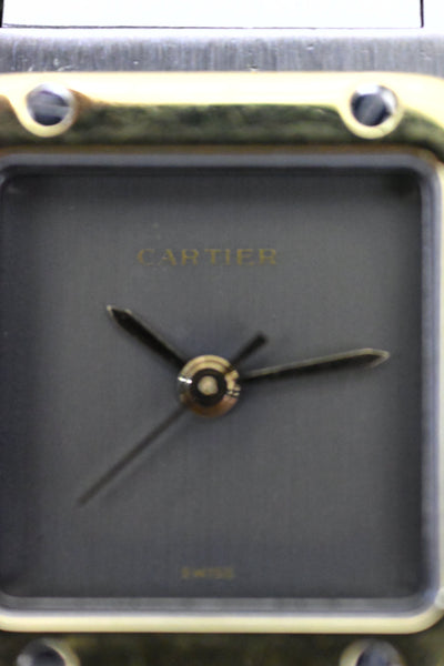 CARTIER カルティエ サントスカレ SMサイズ グレー ゴースト YGコンビ 自動巻