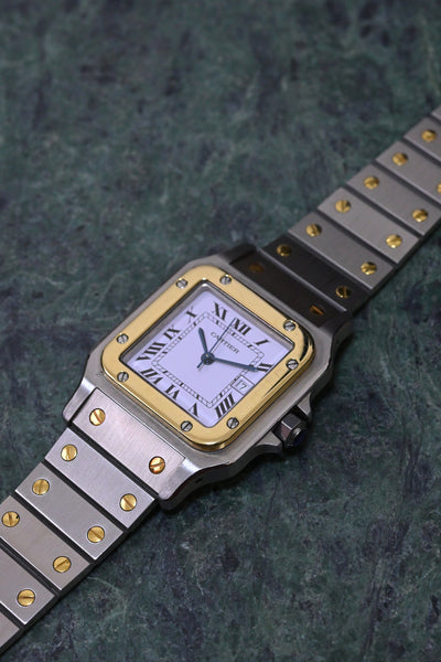 【公式LINEで特別価格ご案内中】カルティエ　サントスカレ LMサイズ コンビ自動巻モデル  Ref：2961