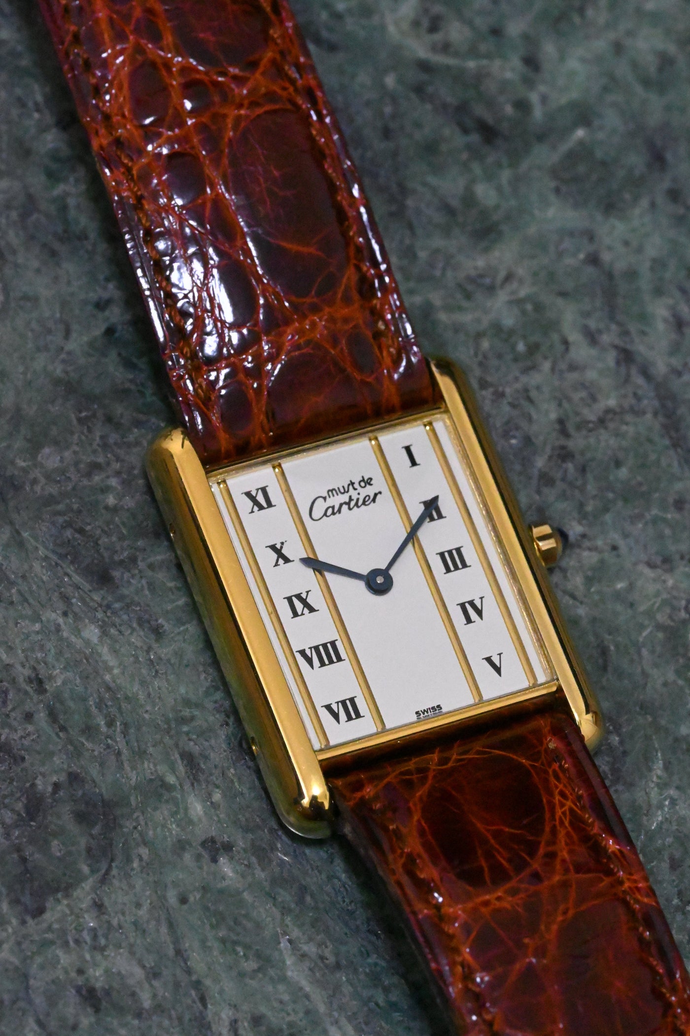 CARTIER カルティエ マストタンク LMサイズ 縦ローマン クォーツ