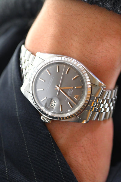 ROLEX ロレックス デイトジャスト Ref.1603 グレーゴースト文字盤 ノンルミナス