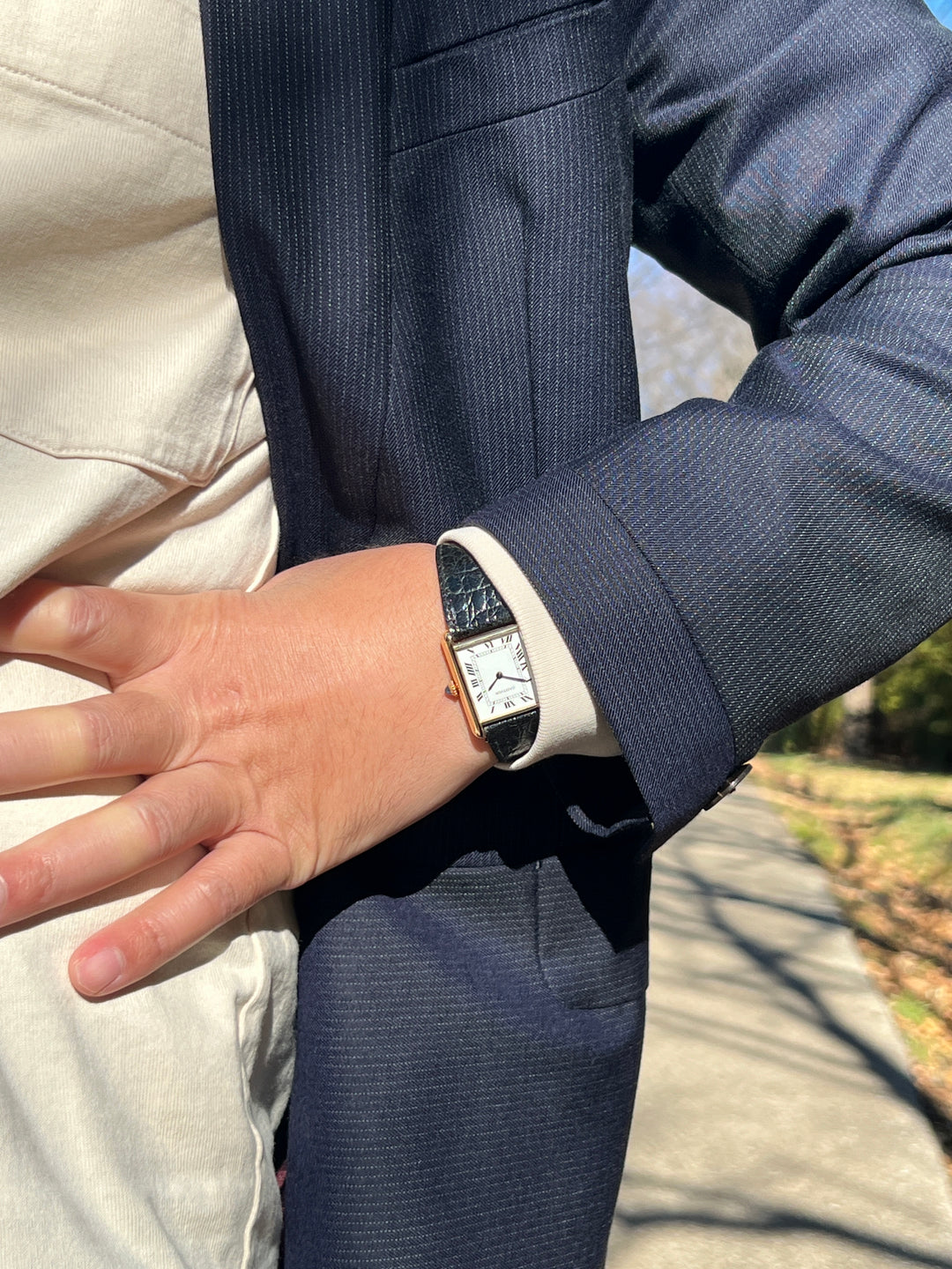 タンク ルイ カルティエ PARIS文字盤 LMサイズ 手巻き ルイ