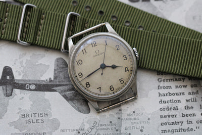 WW2 Omega Air Ministry HS8 Royal Navy Fleet Air Arm Pilot's Watch 1943