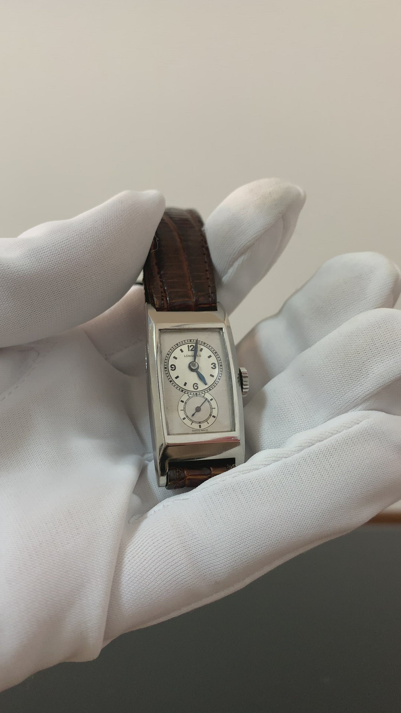 1930s Longines Rectangular Doctor's Watch Cal. 9.32 Unisex