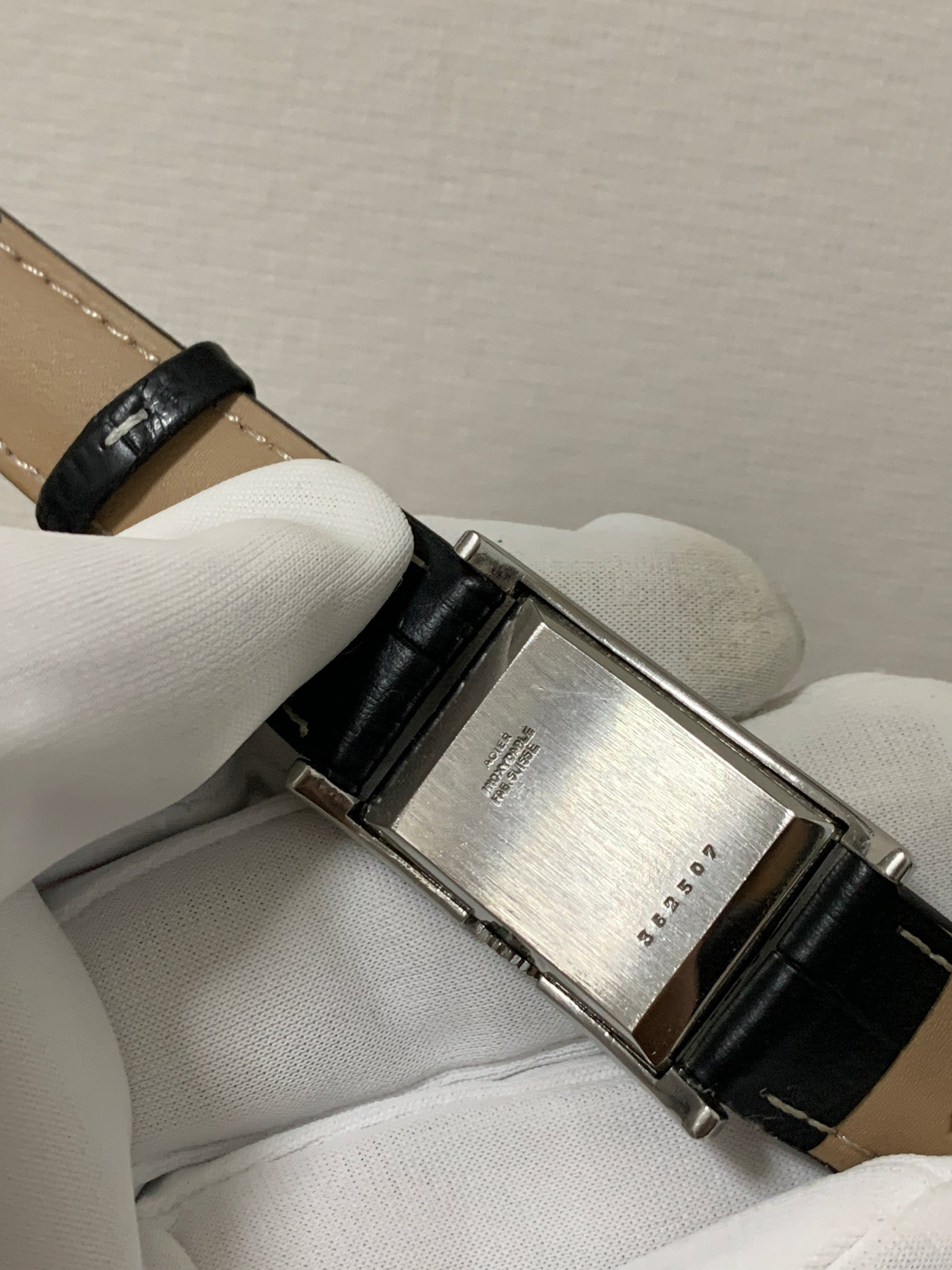 1943 Jaeger-LeCoultre rectangular hand-wound vintage watch