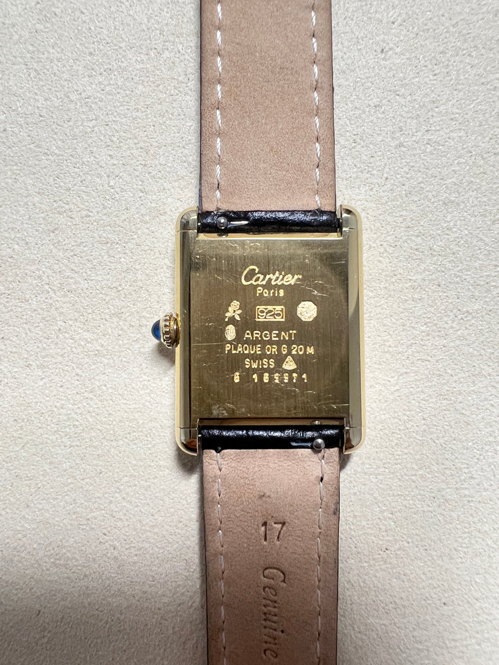 T108 カルティエ ヴェルメイユ マストタンクLM アイボリー文字盤 手巻き T108 カルティエ ヴェルメイユ マストタンクLM アイボリー文字盤