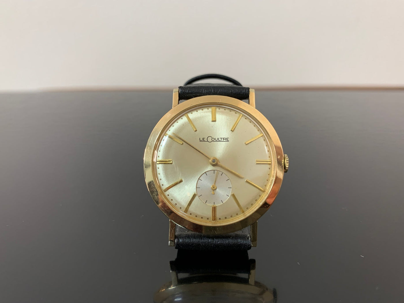 1964's LeCoultre 10k gold hand-wound vintage watch 480/CW