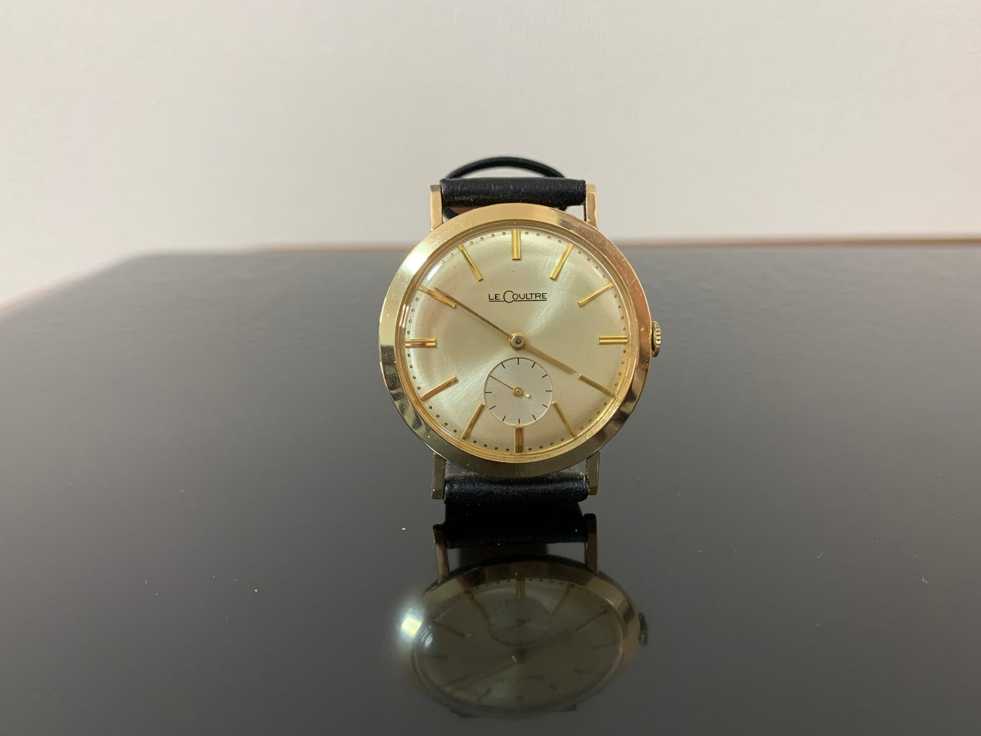 1964's LeCoultre 10k gold hand-wound vintage watch 480/CW