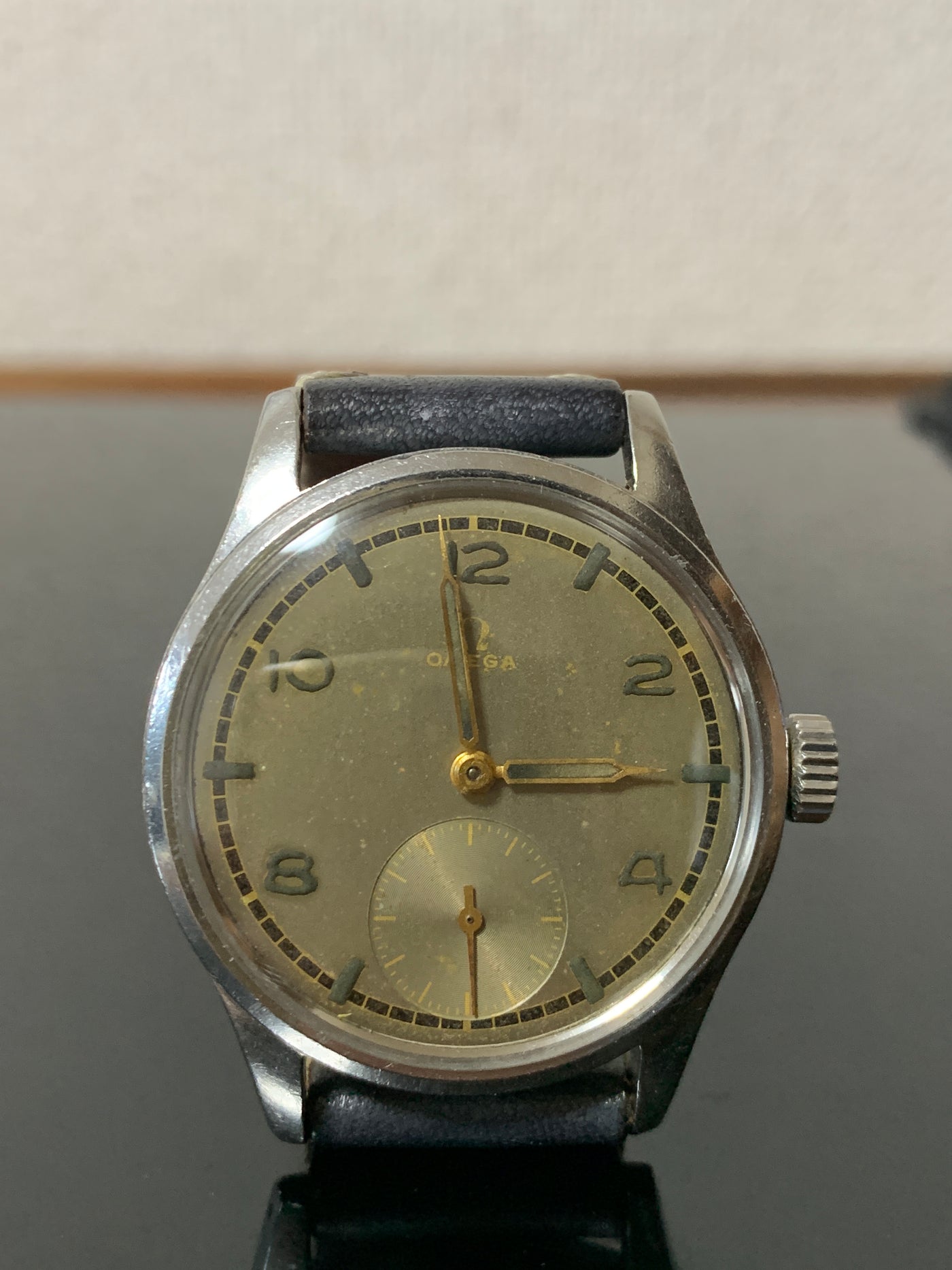 Vintage Omega Swedish Grey Dial Watch