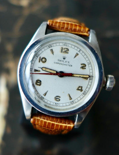 1941年製 ロレックス メンズ オイスター Ref.2595 ミリタリー WW2 クロノメーター 腕時計