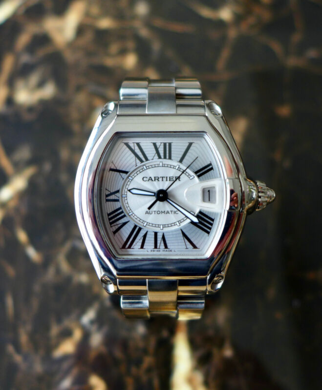 Cartier Men's Roadster Ref.2510 Automatic 37mm Stainless Steel Watch