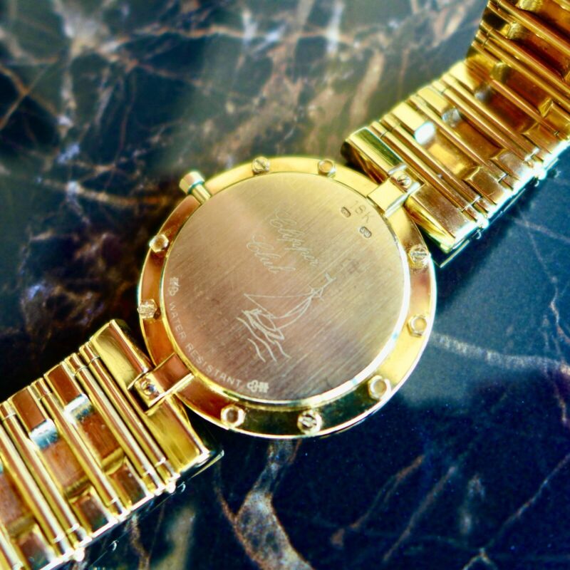 1980年代製 コルム メンズ クリッパークラブ 18Kゴールド 腕時計
